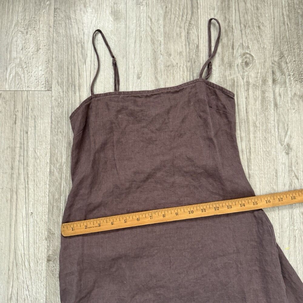 DISSH Jen Choc Maxi Dress Size 2 Brown A-Line Square Neck Strappy Coastal Resort - Picture 10 of 11